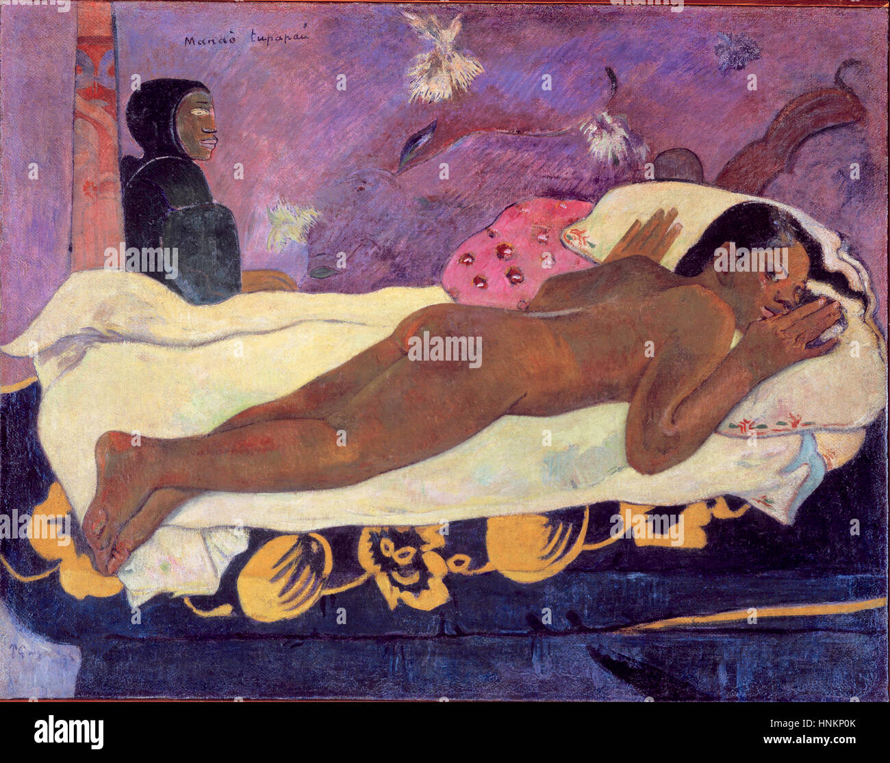 Spirito di morti guardando da Paul Gauguin 1892 Foto Stock
