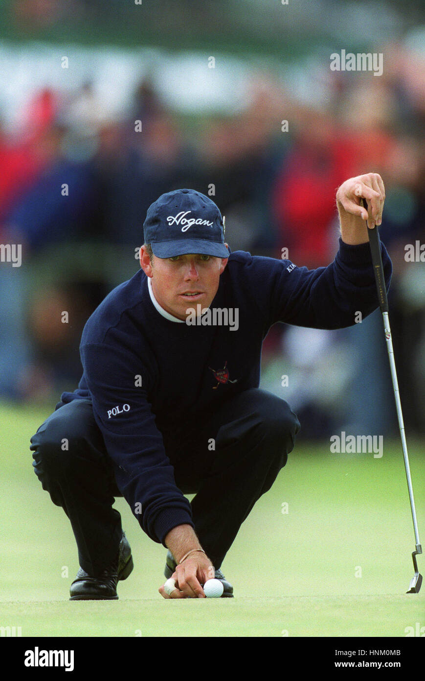 JUSTIN LEONARD BRITISH OPEN CARNOUSTIE 18 Luglio 1999 Foto Stock