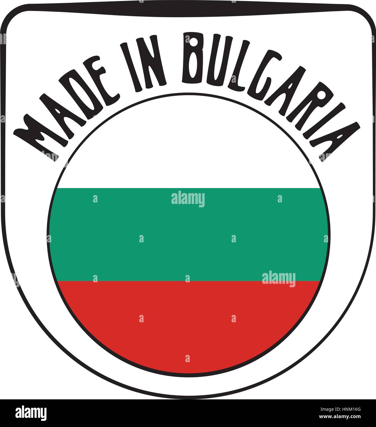 Realizzati in Bulgaria segno distintivo. Illustrazione Vettoriale Illustrazione Vettoriale