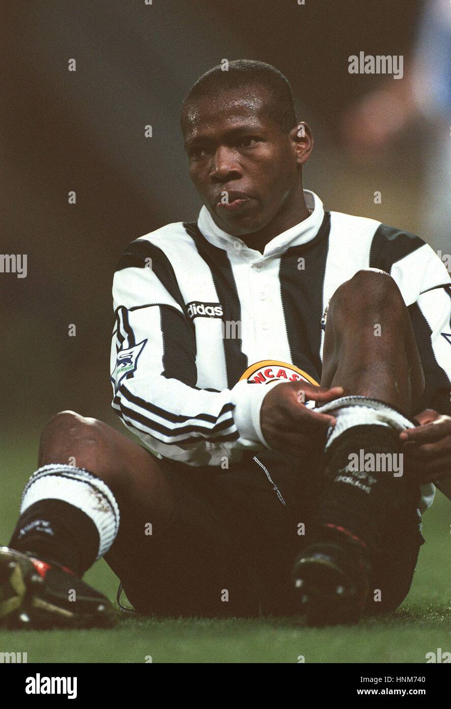 FAUSTINO ASPRILLA Newcastle United FC 09 Aprile 1996 Foto Stock