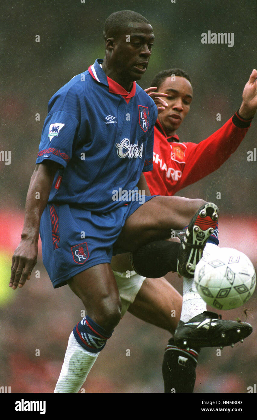 Paolo FURLONG & PAUL INCE MANCHESTER UTD V Chelsea FC 20 Aprile 1995 Foto Stock