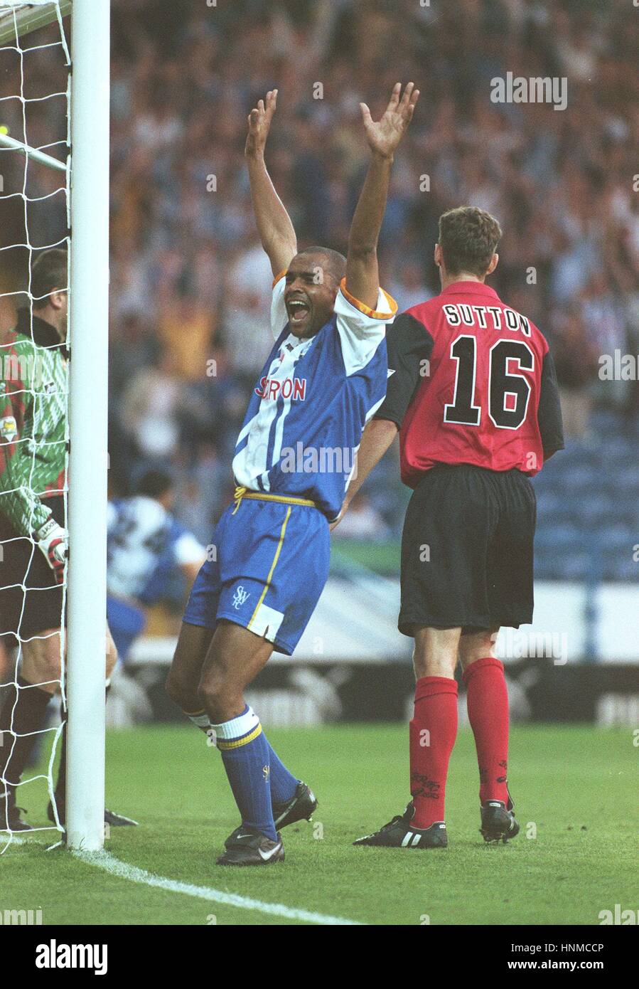 MARK BRIGHT SHEFFIELD WED V BLACKBURN 24 Agosto 1995 Foto Stock