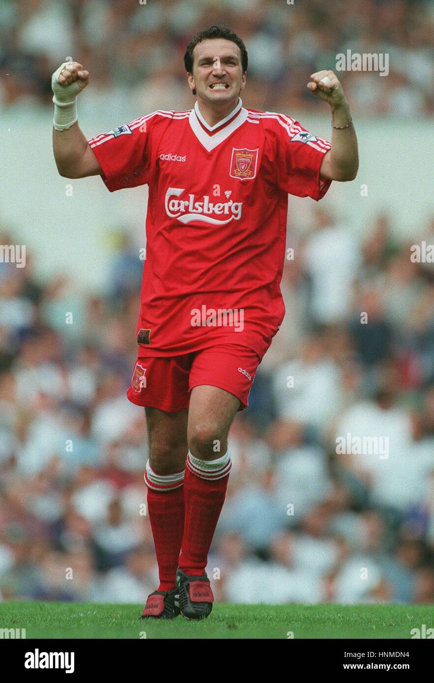 NEIL RUDDOCK Liverpool FC 29 Agosto 1995 Foto Stock