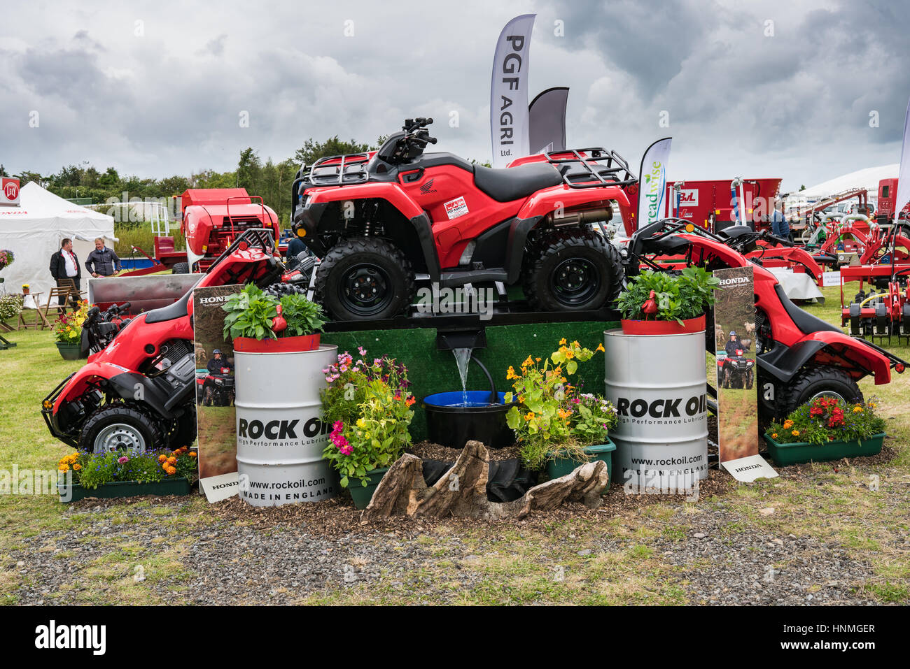 Visualizzazione della Honda ATV all'Anglesey Visualizza Foto Stock