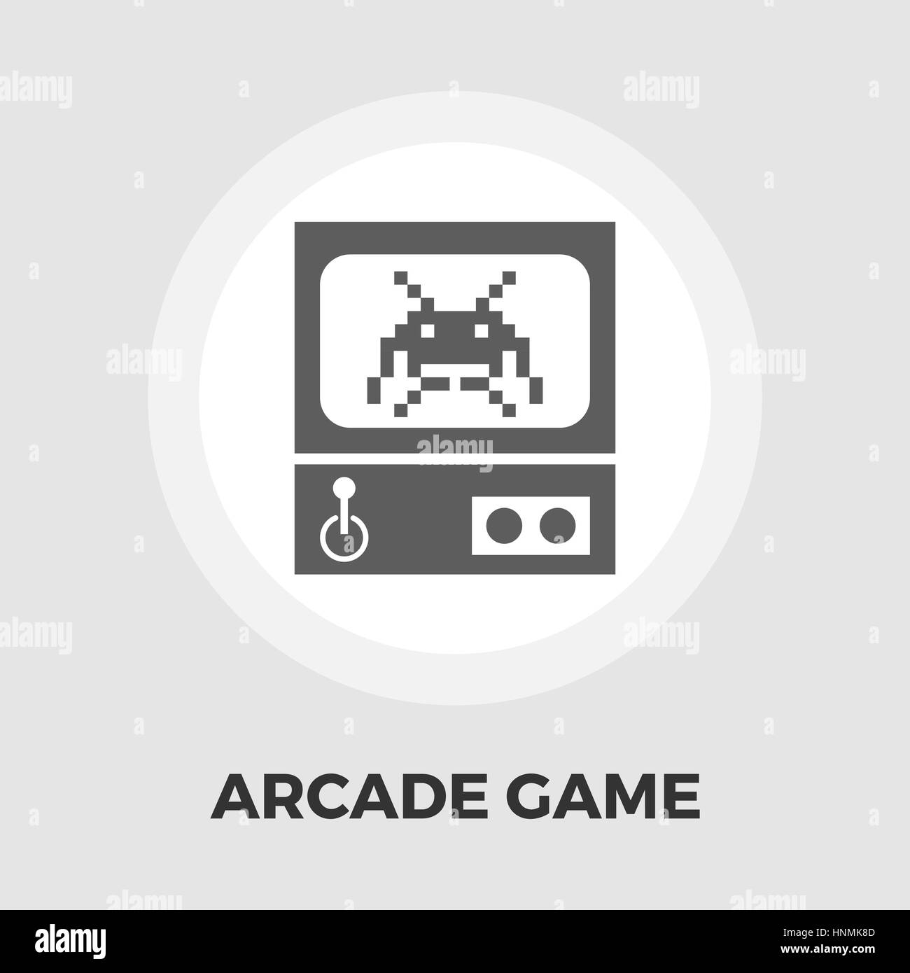 Arcade retrò Machine Icona vettore. Icona piatta isolata su uno sfondo bianco. Modificabile file EPS. Illustrazione Vettoriale. Illustrazione Vettoriale