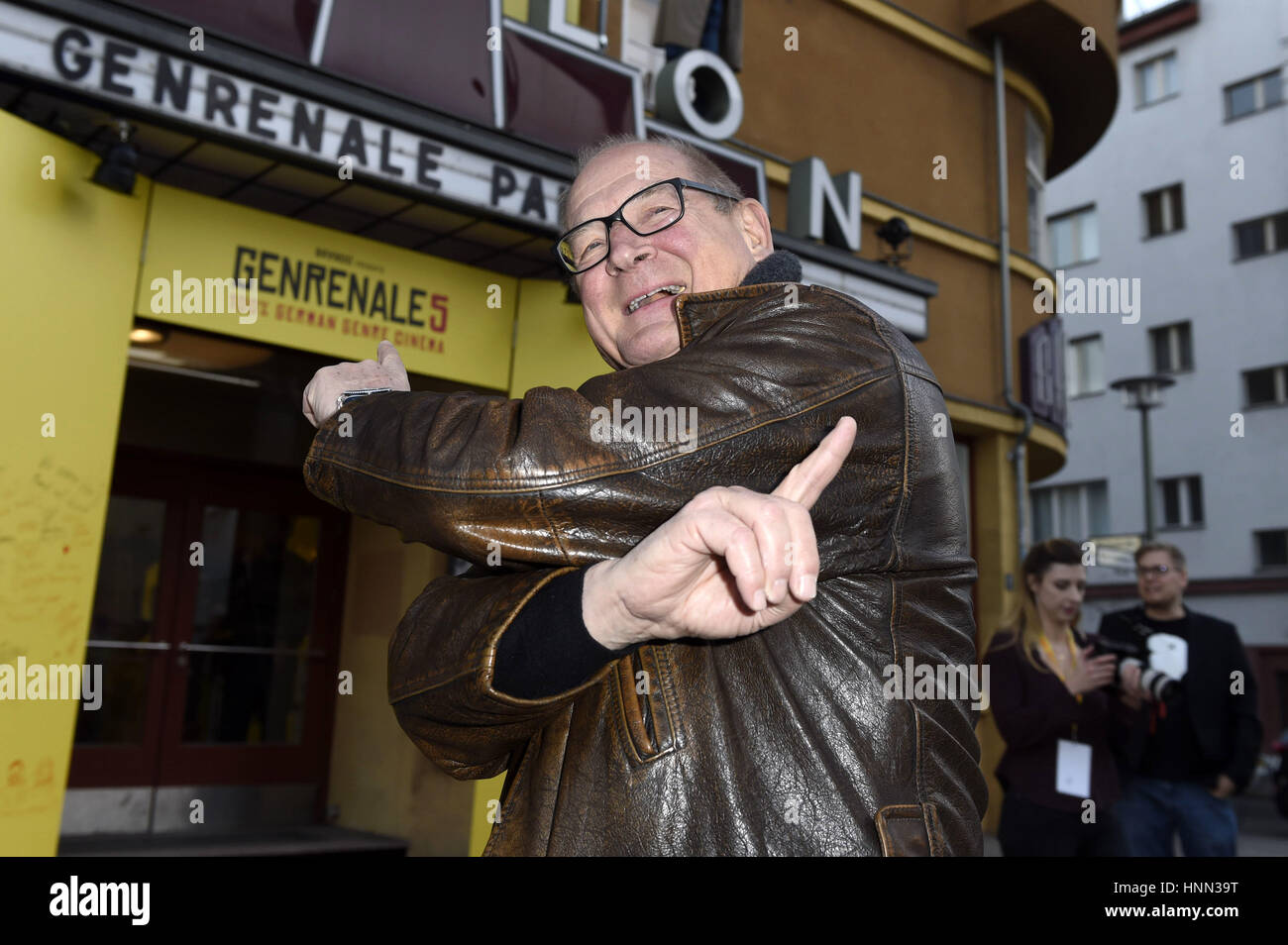 Berlino, Germania. Xiv Feb, 2017. Burghart Klaußner bei der 5. Genrenale im Kino Babylon. Berlino, 14.02.2017 | Utilizzo di credito in tutto il mondo: dpa/Alamy Live News Foto Stock