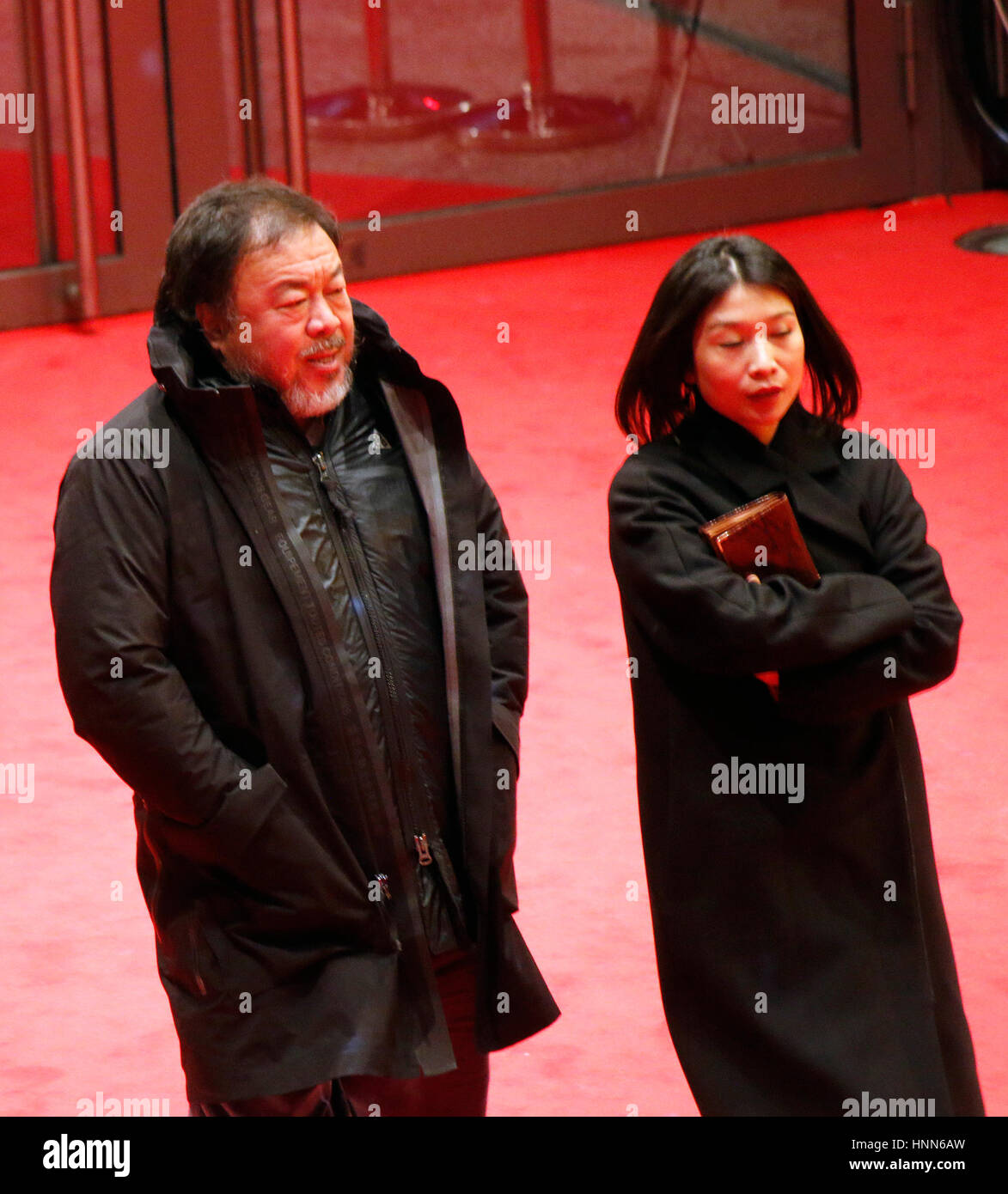 Ai Weiwei, Wang Fen - Impressionen - Berlinale 2017, 9. Februar 2017, Berlino. Foto Stock