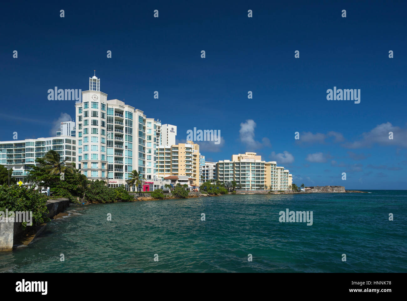 CARIBE SKYLINE EL Boqueron Affitto SAN JUAN PORTORICO Foto Stock