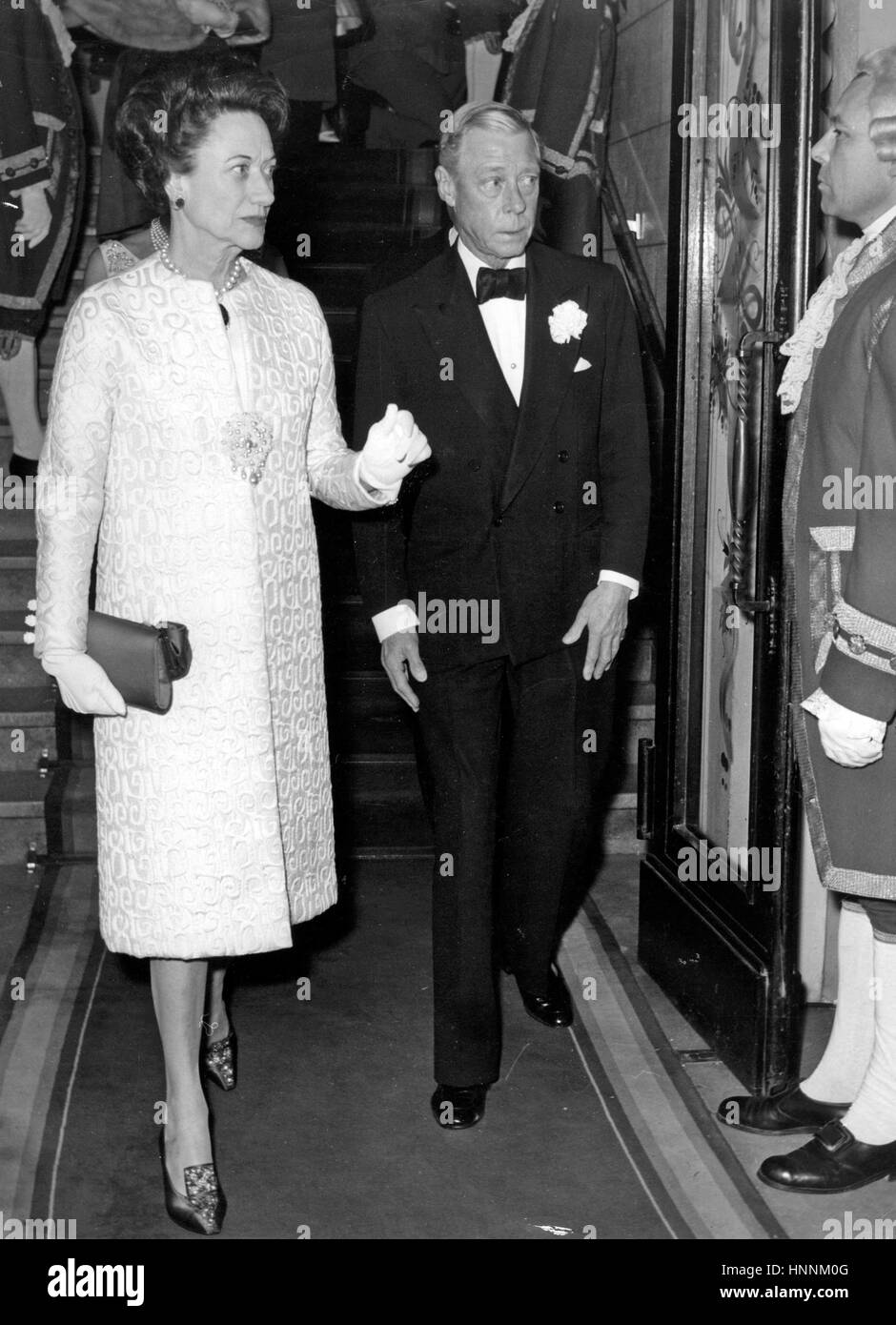 Il Duca e la duchessa di Windsor a Parigi circa 1955 Foto Stock