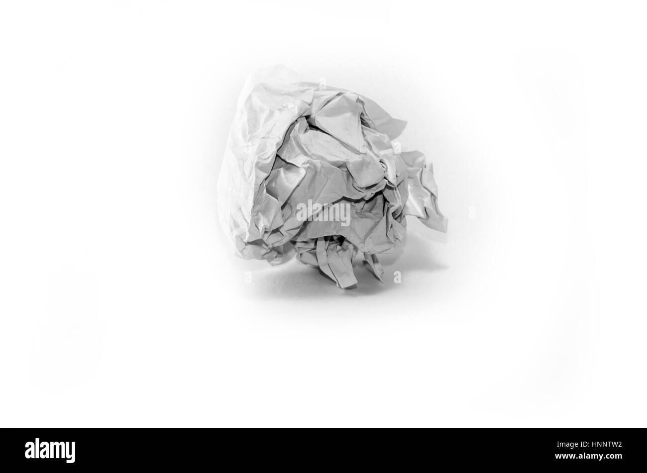 Carta sgualcita sfera Foto Stock