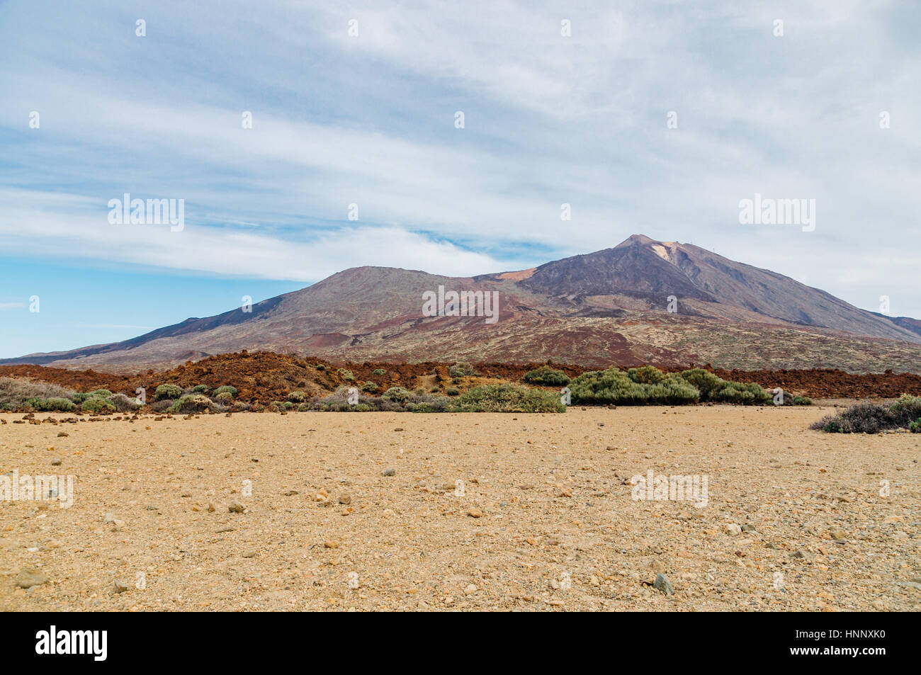 Sulla Caldera e sul vulcano El Teide, Tenerife, Isole canarie, Spagna Foto Stock