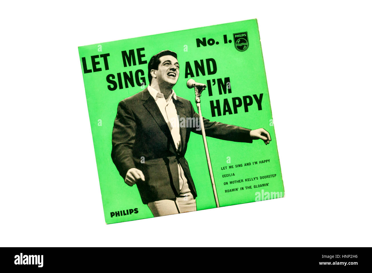 1961 EP Let Me cantare e sono contento n. 1 di Frankie Vaughan. Foto Stock
