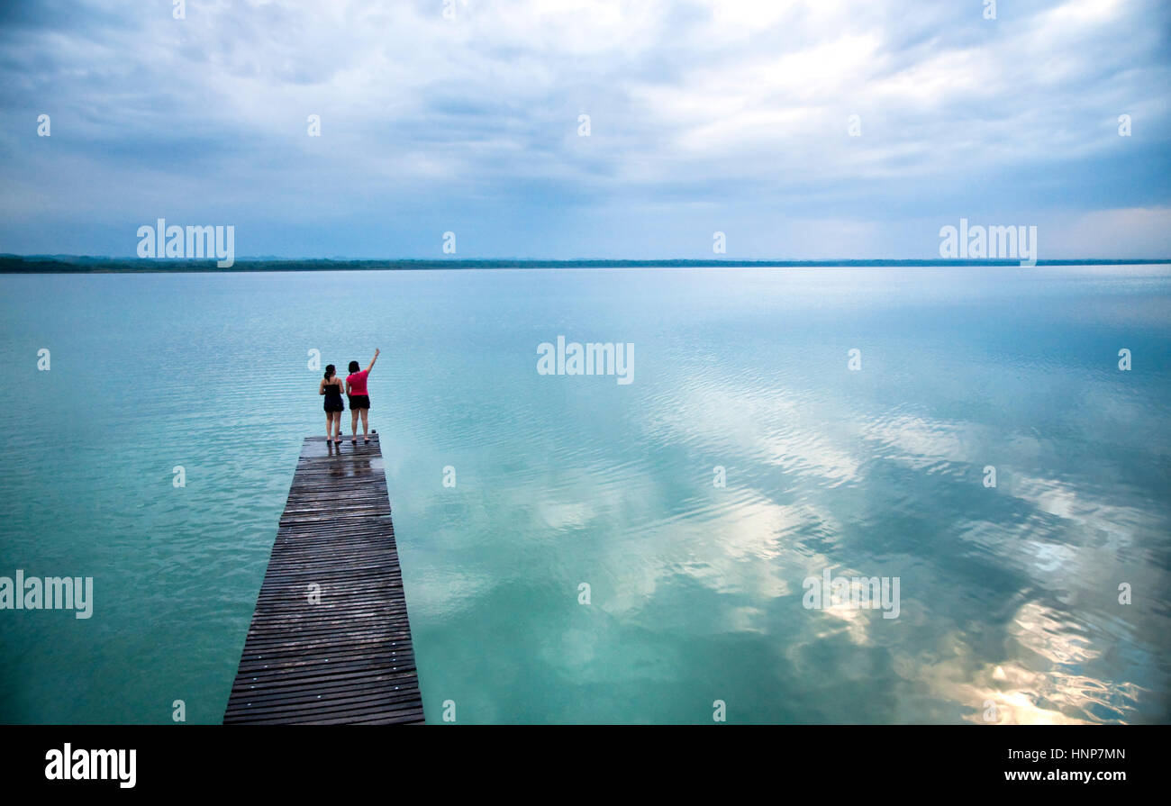 Il lago di El Petén in Guatemala Foto Stock