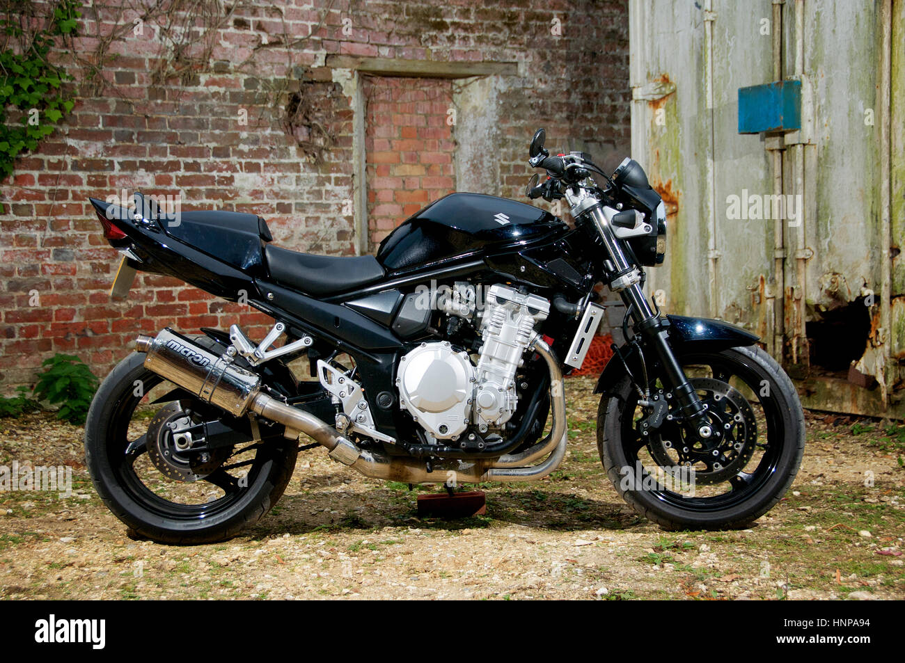 Nero 1250 Suzuki Bandit motociclo Foto Stock