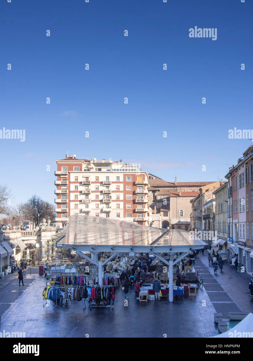 Piazza Ghiaia Piazza del Mercato, Parma, Italia Foto Stock