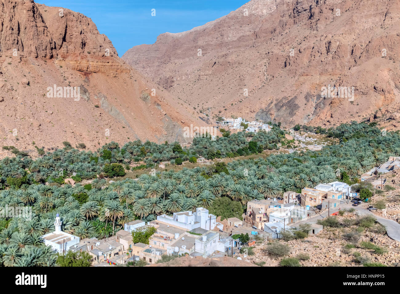 Wadi vicino Sayma, Oman, Medio Oriente e Asia Foto Stock