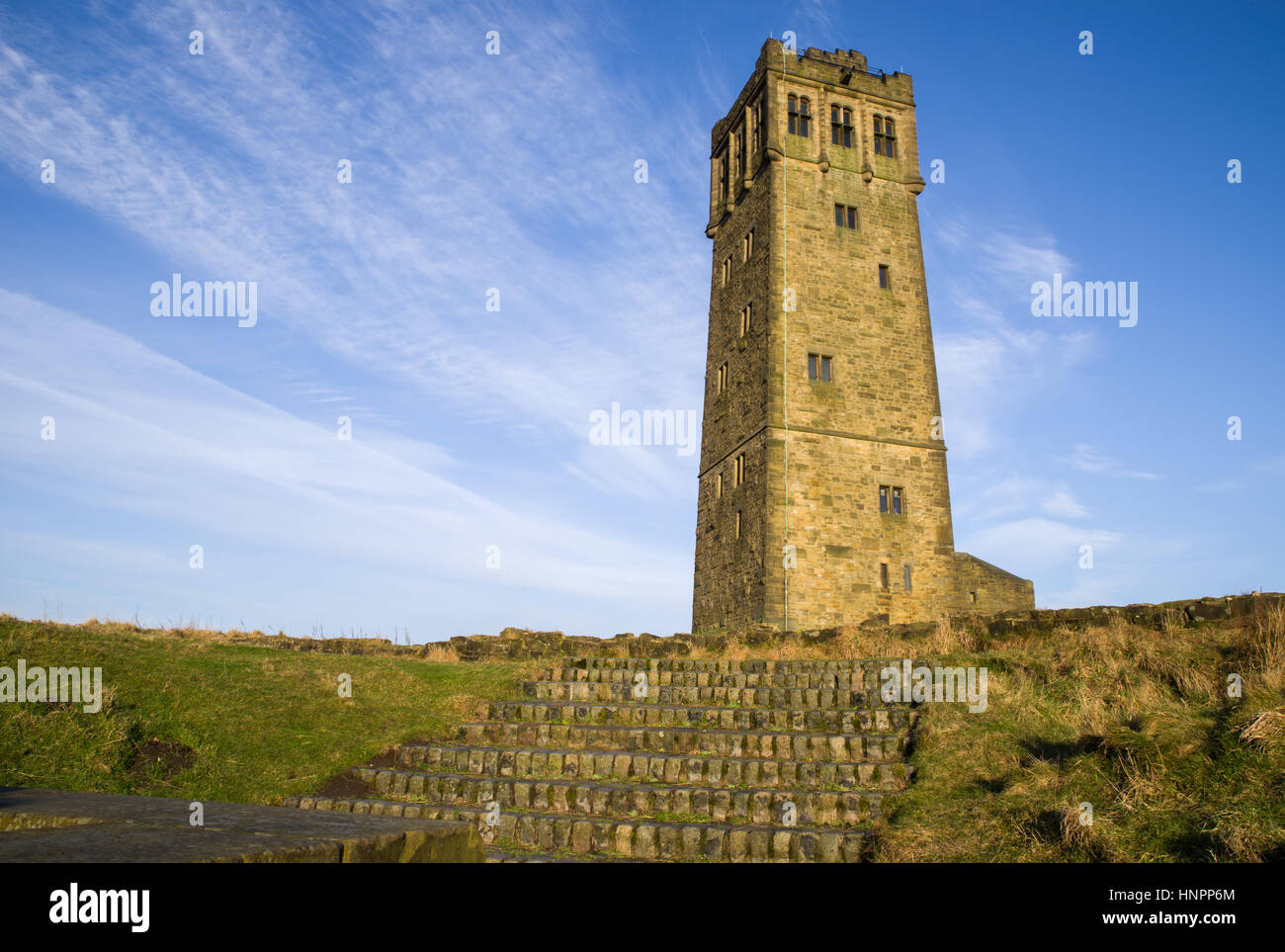 Giubileo torre sulla collina del castello, Huddersfield, West Yorkshire Foto Stock