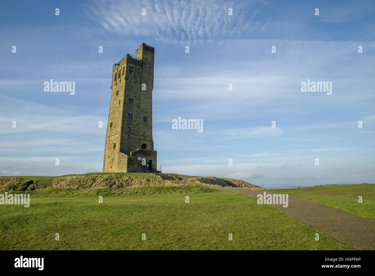 Giubileo torre sulla collina del castello, Huddersfield, West Yorkshire Foto Stock