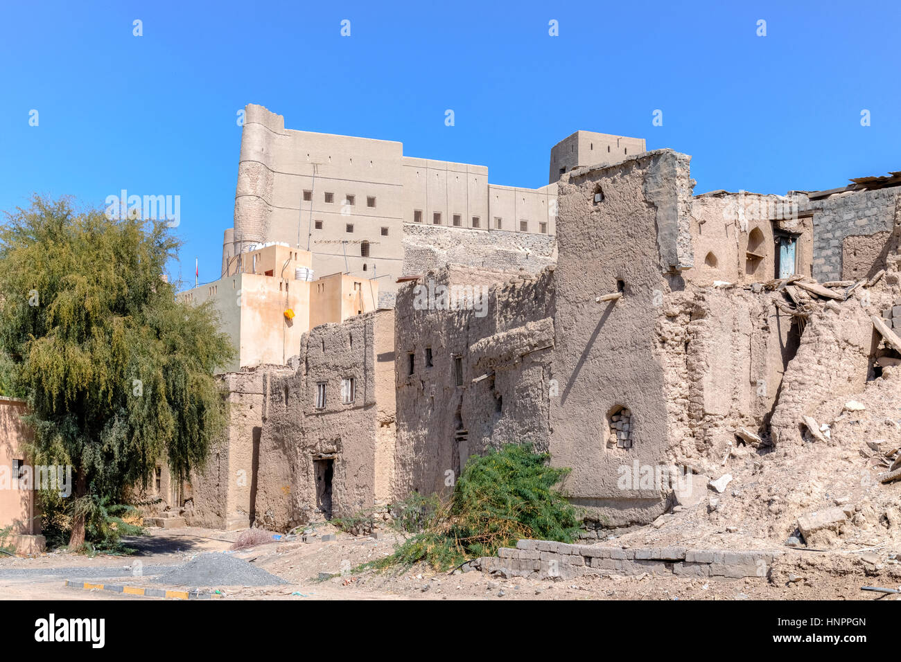 Bahla Fort, Oman, Medio Oriente e Asia Foto Stock