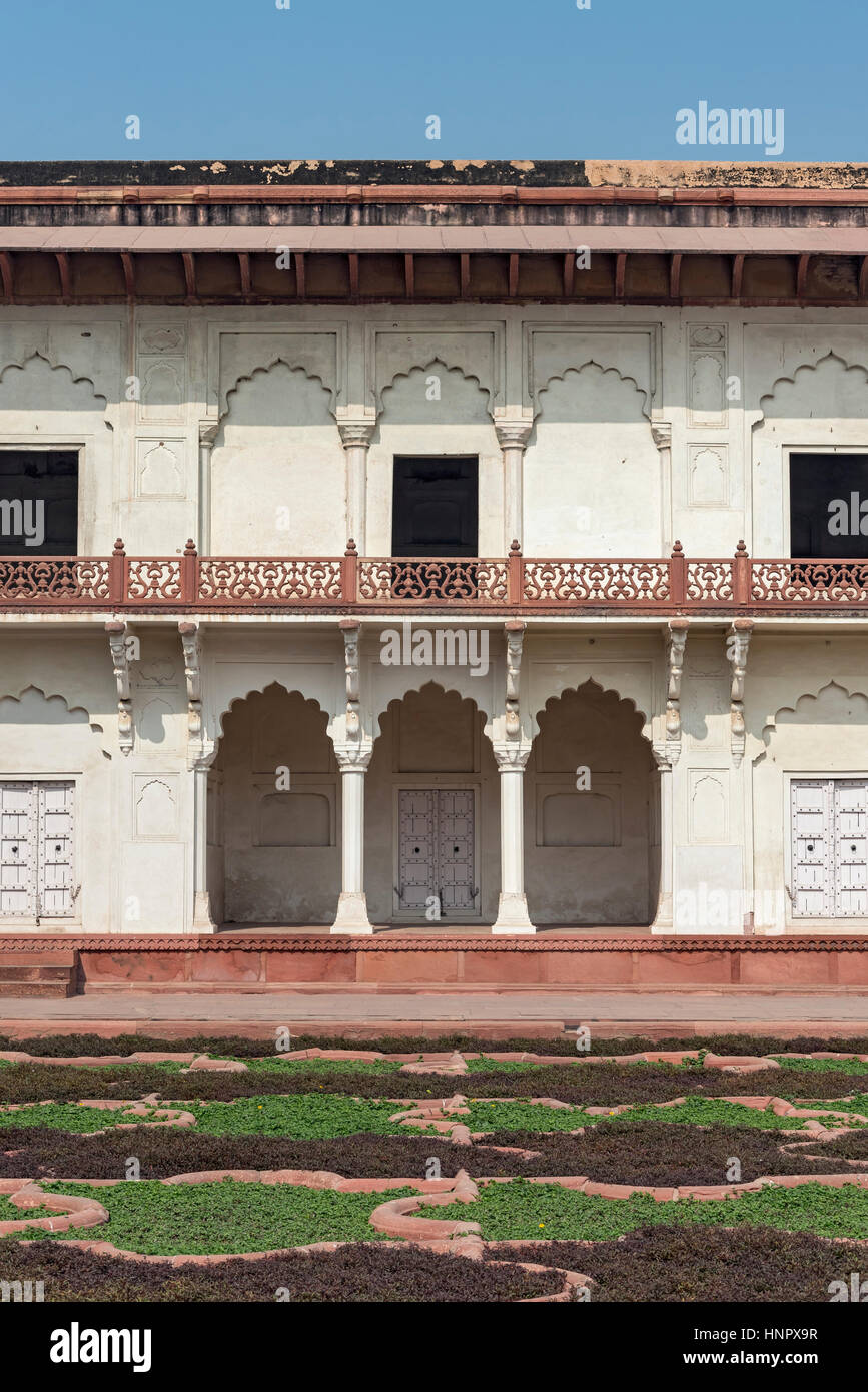 Anguri Bagh giardino a Agra Fort, India Foto Stock