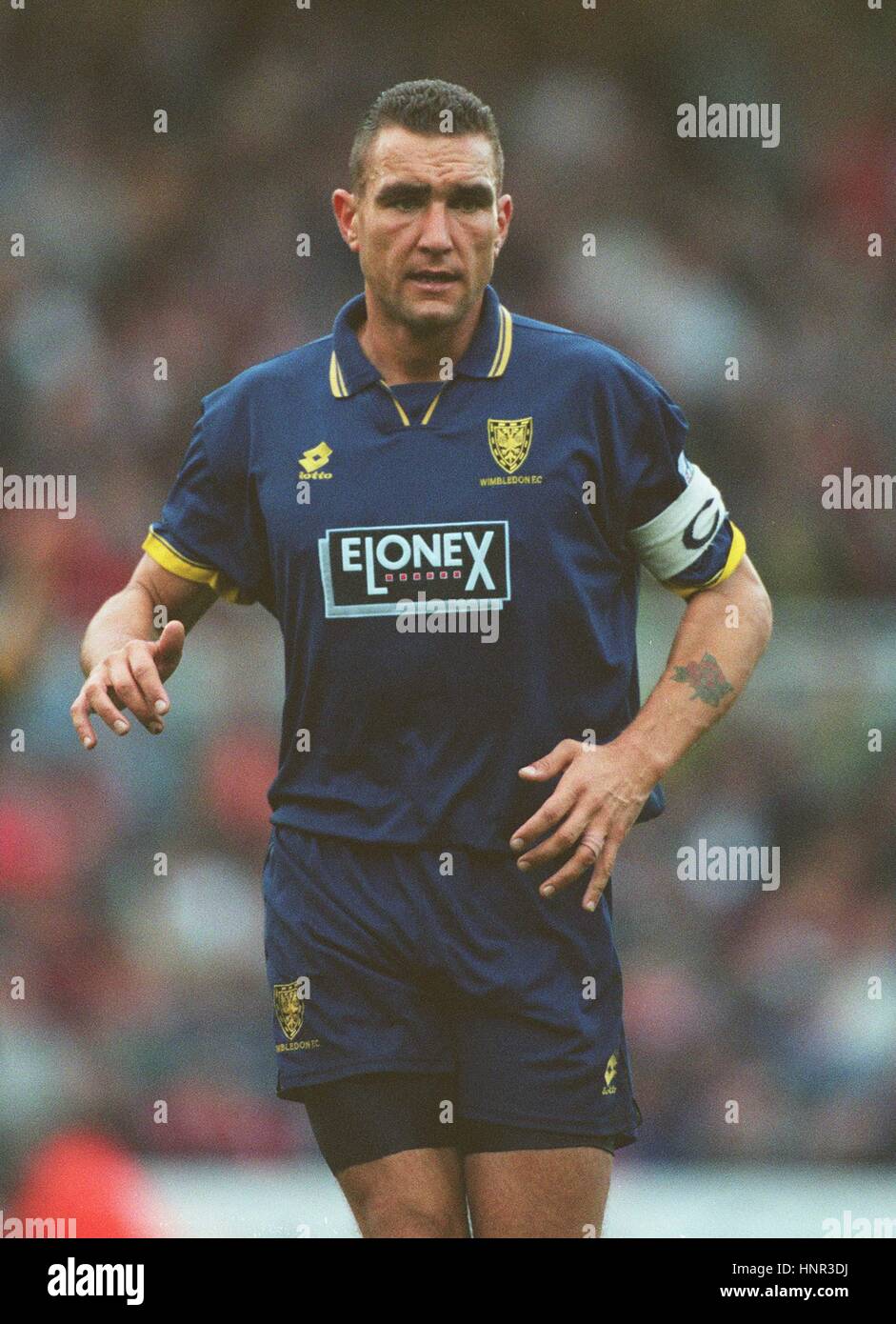 VINNIE JONES WIMBLEDON FC 07 Novembre 1996 Foto Stock