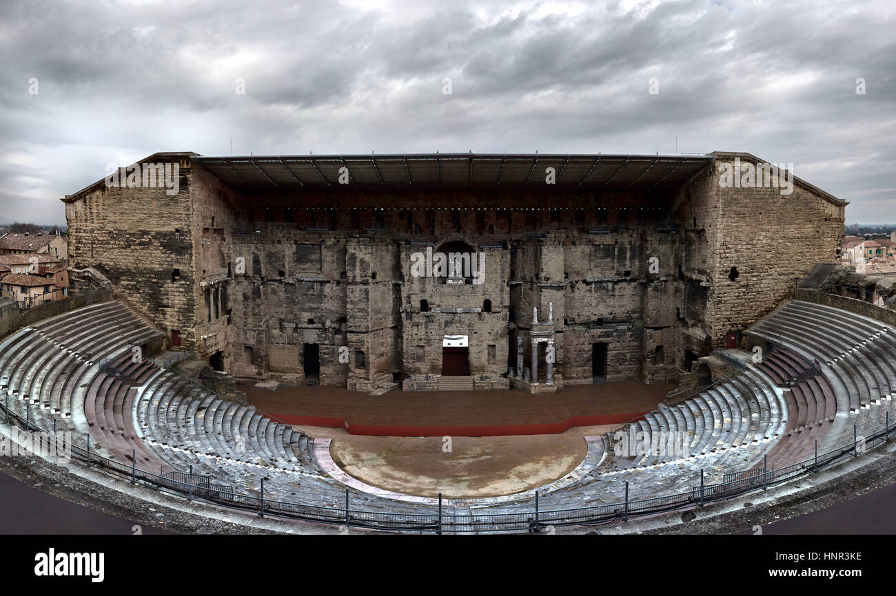 Teatro romano di Orange, Vaucluse, Francia. Foto Stock