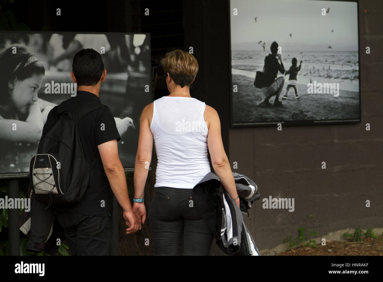 Foto Festival 2015 La Gacilly fotografia mostra a La Gacilly nel Morbihan (56)Francia ,valutazione Paese: Italia ,tema:Nutrire il pianeta Foto Stock