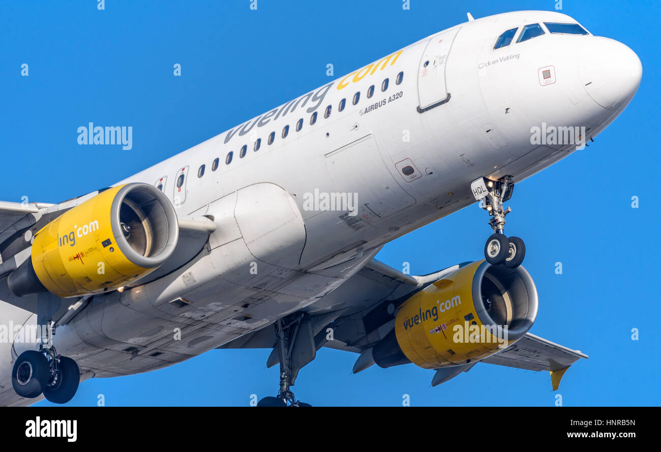 In aereo o in aereo da Airfrance dell aviazione commerciale è una grande industria che implicano il trasporto di passeggeri ogni giorno su aerei di linea a. Foto Stock