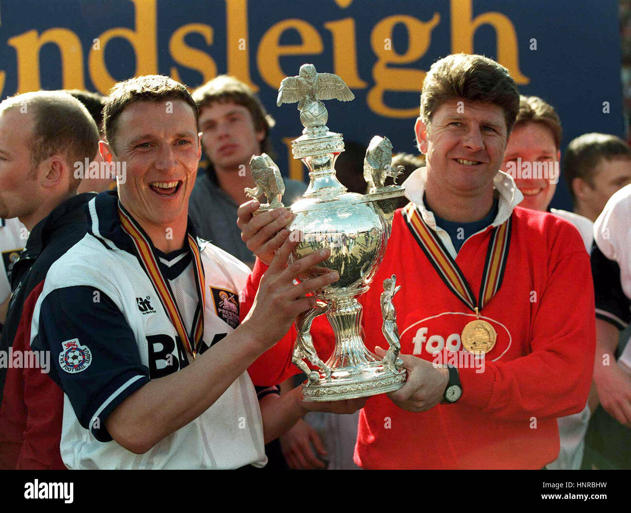 IAN BRYSON & GARY PETERS PRESTON NE V EXETER CITY 04 Maggio 1996 Foto Stock