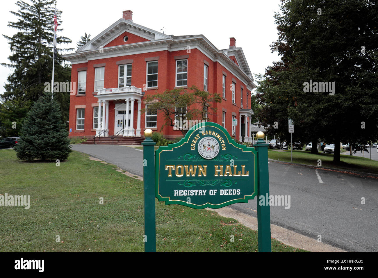 Il Municipio in Great Barrington, Berkshire County, Massachusetts, Stati Uniti. Foto Stock