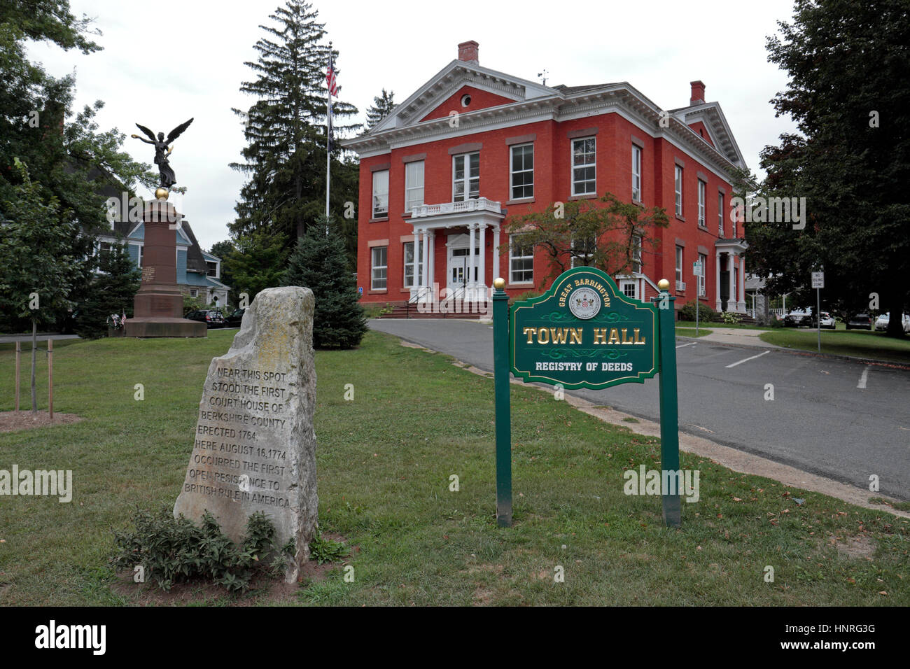 Il Municipio in Great Barrington, Berkshire County, Massachusetts, Stati Uniti. Foto Stock