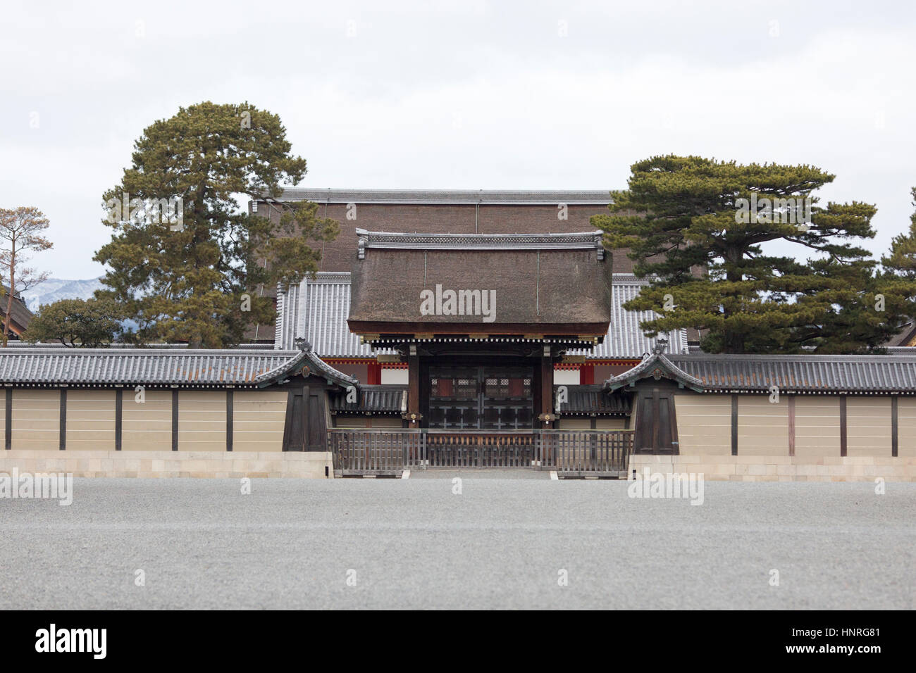 Il Palazzo Imperiale di Kyoto nella foto dal Palazzo Imperiale di Kyoto Park. Kyoto, Giappone Foto Stock