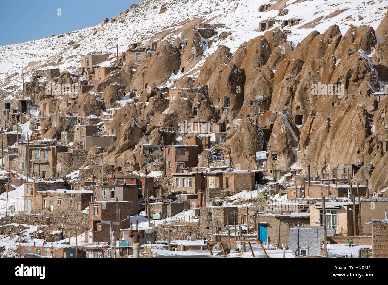 Kandovan vilage vicino a Tabriz, Iran Foto Stock