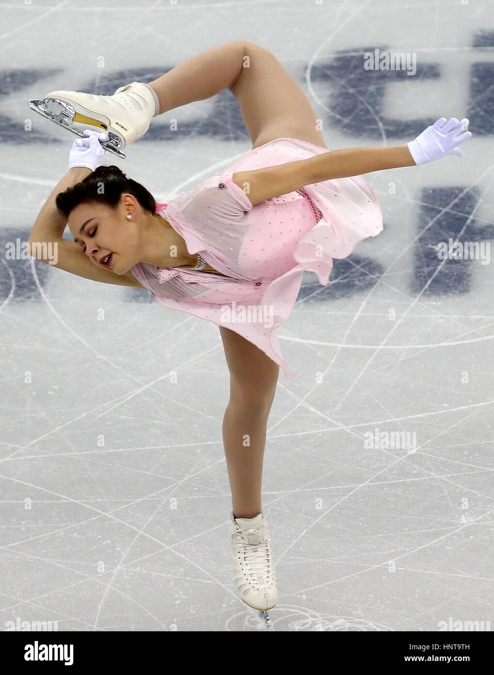 Kailani Craine dell Australia compete nel Signore breve programma durante l'ISU quattro continenti figura Skating Championships Evento di prova per PyeongChang 2018 Olimpiadi invernali a Gangneung Ice Arena Febbraio 16, 2017 in Gangneung, Corea del Sud. L'evento si svolge un anno prima dell'inizio del 2018 dei Giochi Olimpici Invernali di PyeongChang. (Jeon Han/Koreanet via Planetpix) Foto Stock