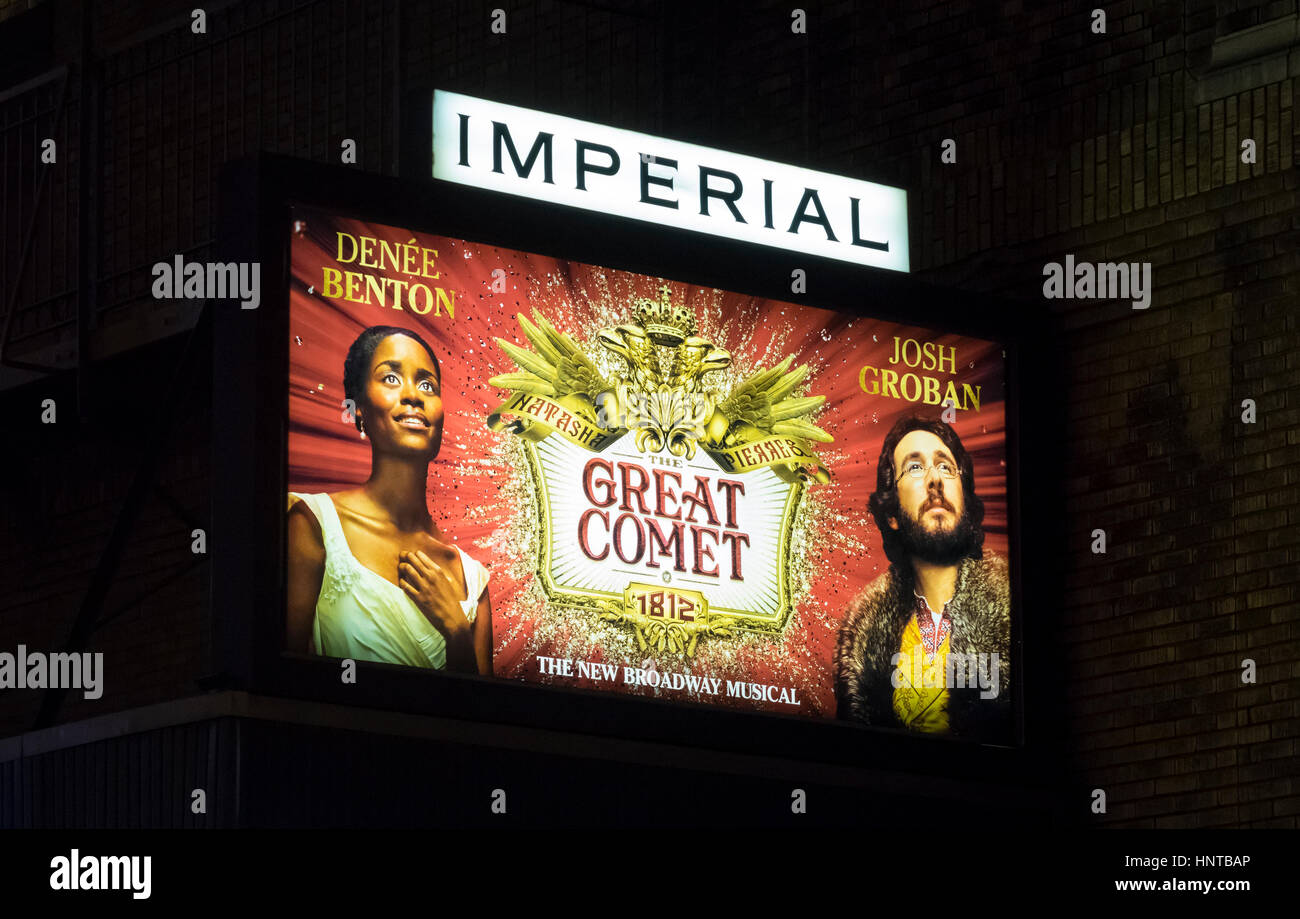 Natascia, Pierre e il grande cometa del 1812, un musical di Broadway Foto Stock