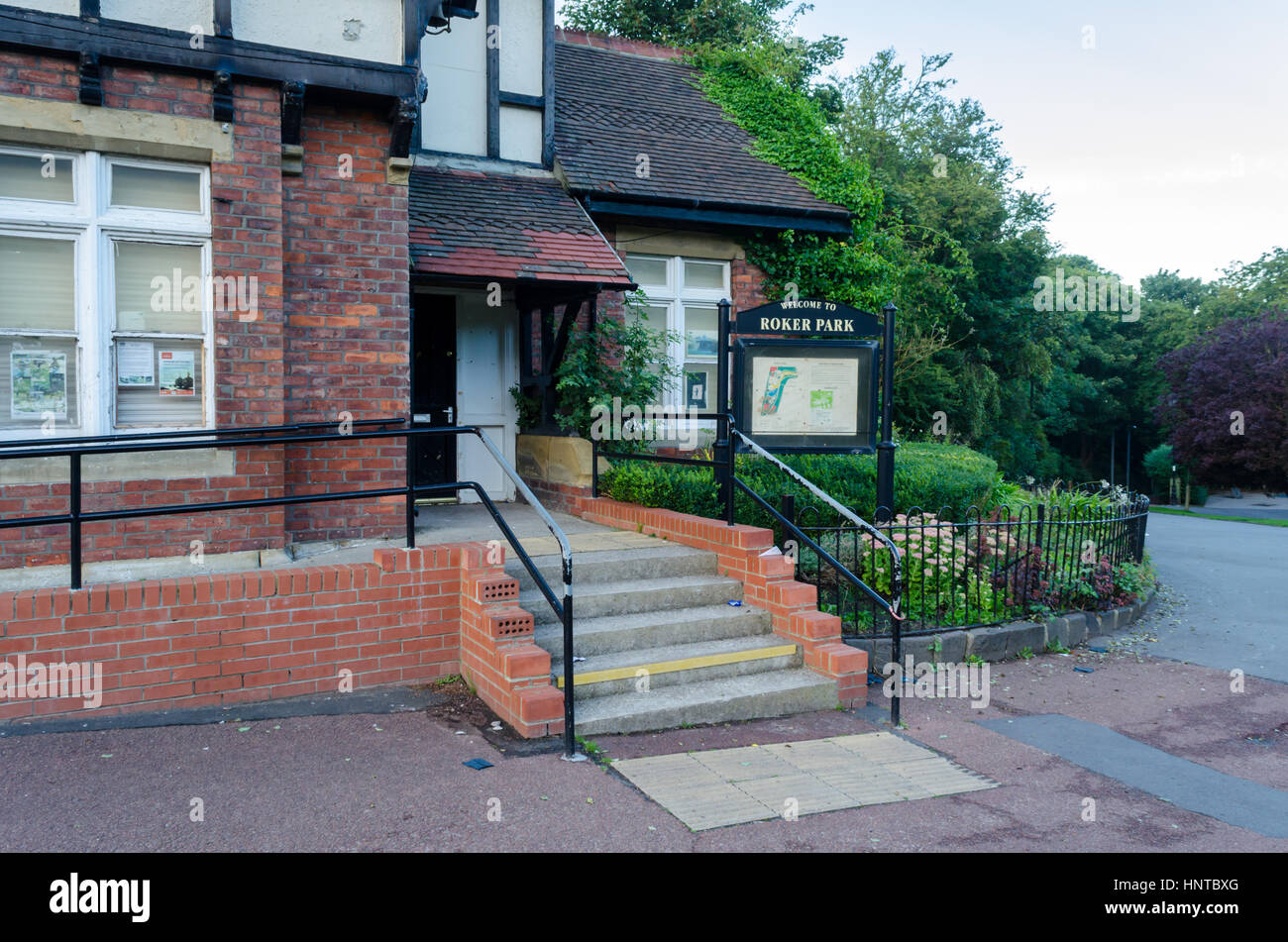 Il Parco del portiere Lodge (1881) a Roker Park, Sunderland Foto Stock