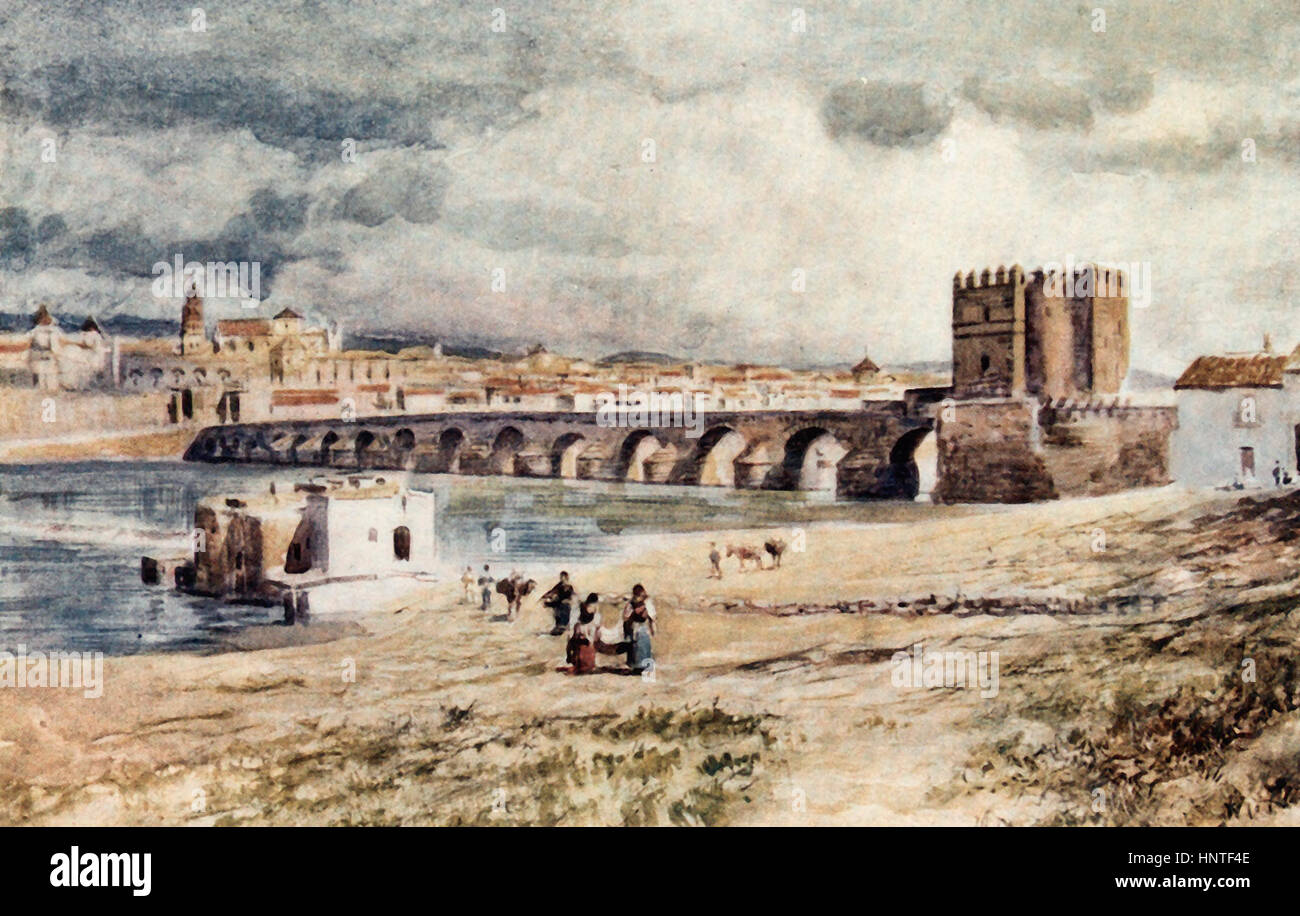 Cordova - Il Ponte - Spagna. circa 1900 Foto Stock