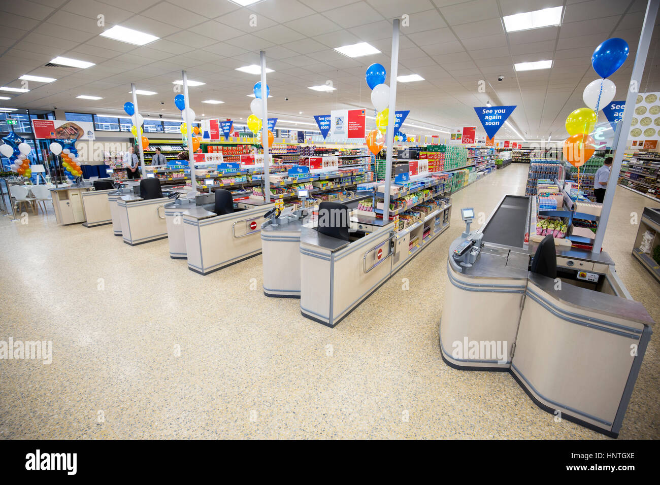 Supermercato Aldi store Foto Stock