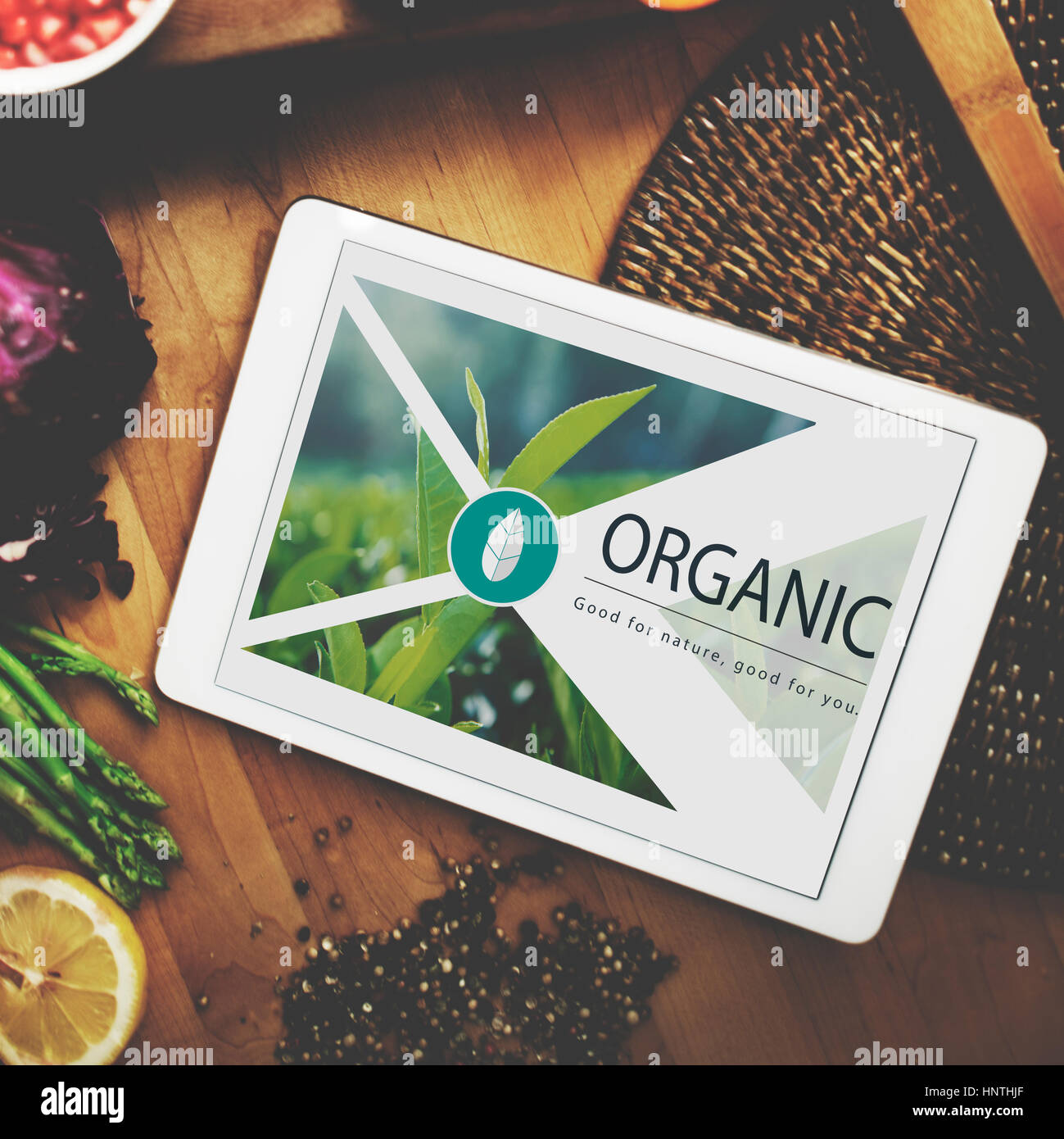 Il cibo fresco stile di vita sano Organic Foto Stock