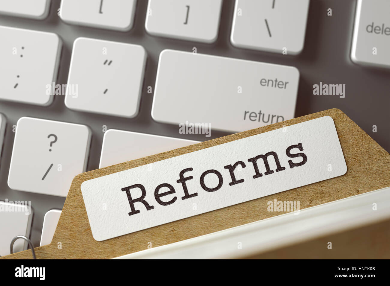 Cartella Registro delle riforme. 3D. Foto Stock