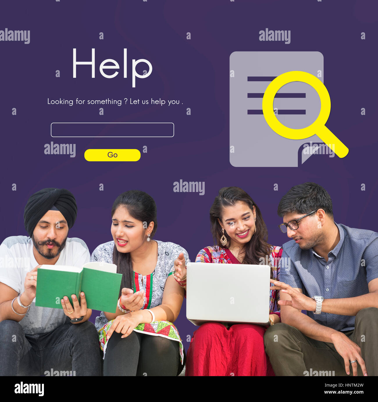 Call Center Hot Line Concetto di informazioni Foto Stock