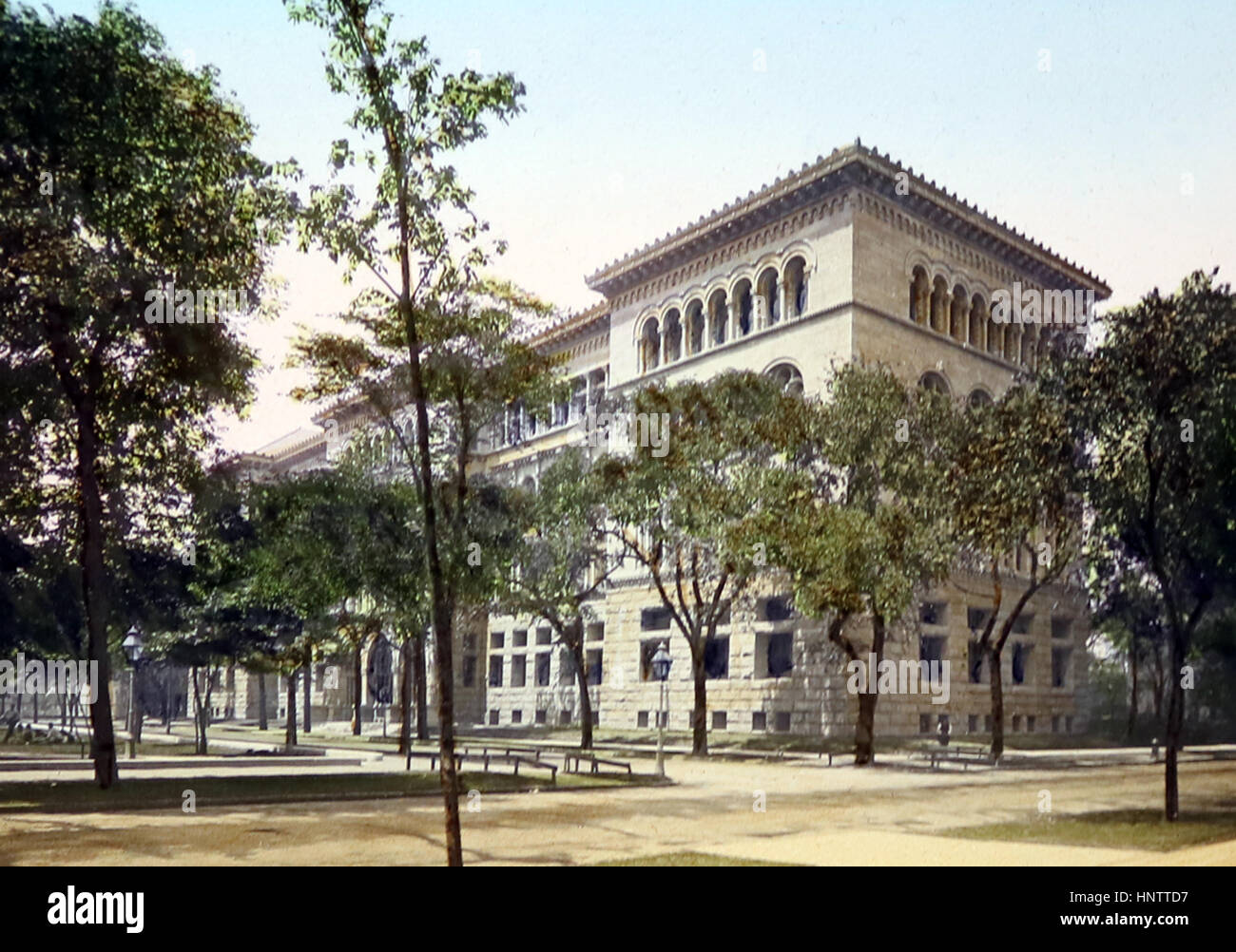 Newberry Library di Chicago - colorati a mano quando pubblicato - inizio novecento Foto Stock