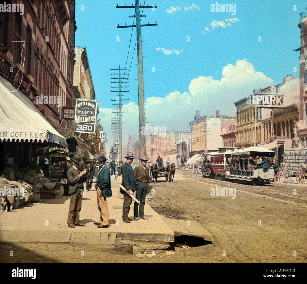 Chicago - colorati a mano quando pubblicato - inizio novecento Foto Stock