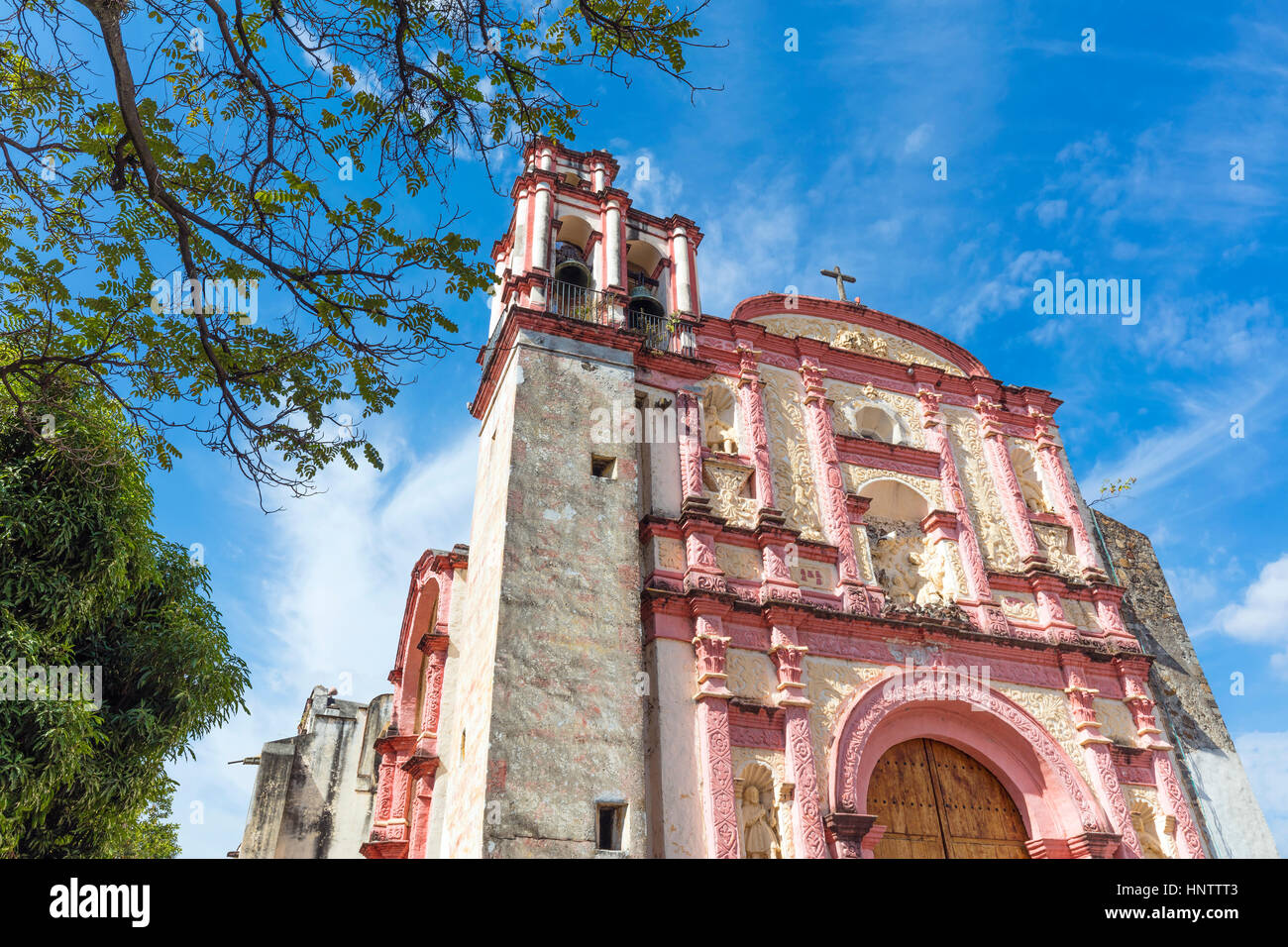 Stock Photo - Tercera Orden chiesa (1736), Cuernavaca, stato MORELOS, Messico Foto Stock