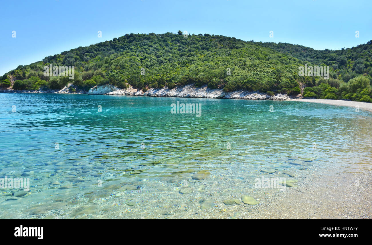 Filiatrò beach Ithaca Grecia Foto Stock