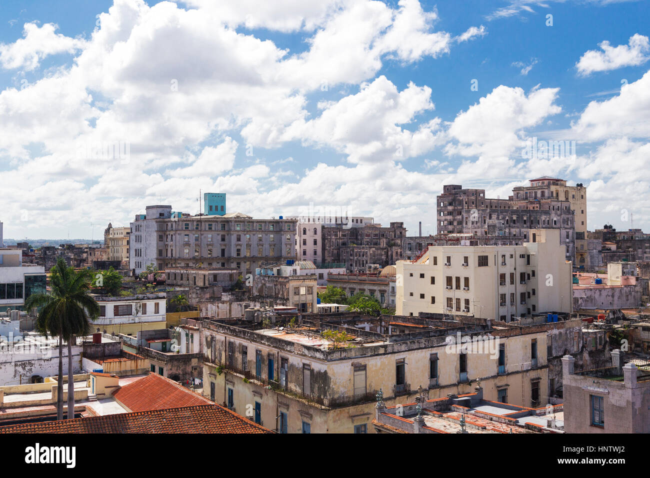 Skyline cubano di Havana City Foto Stock