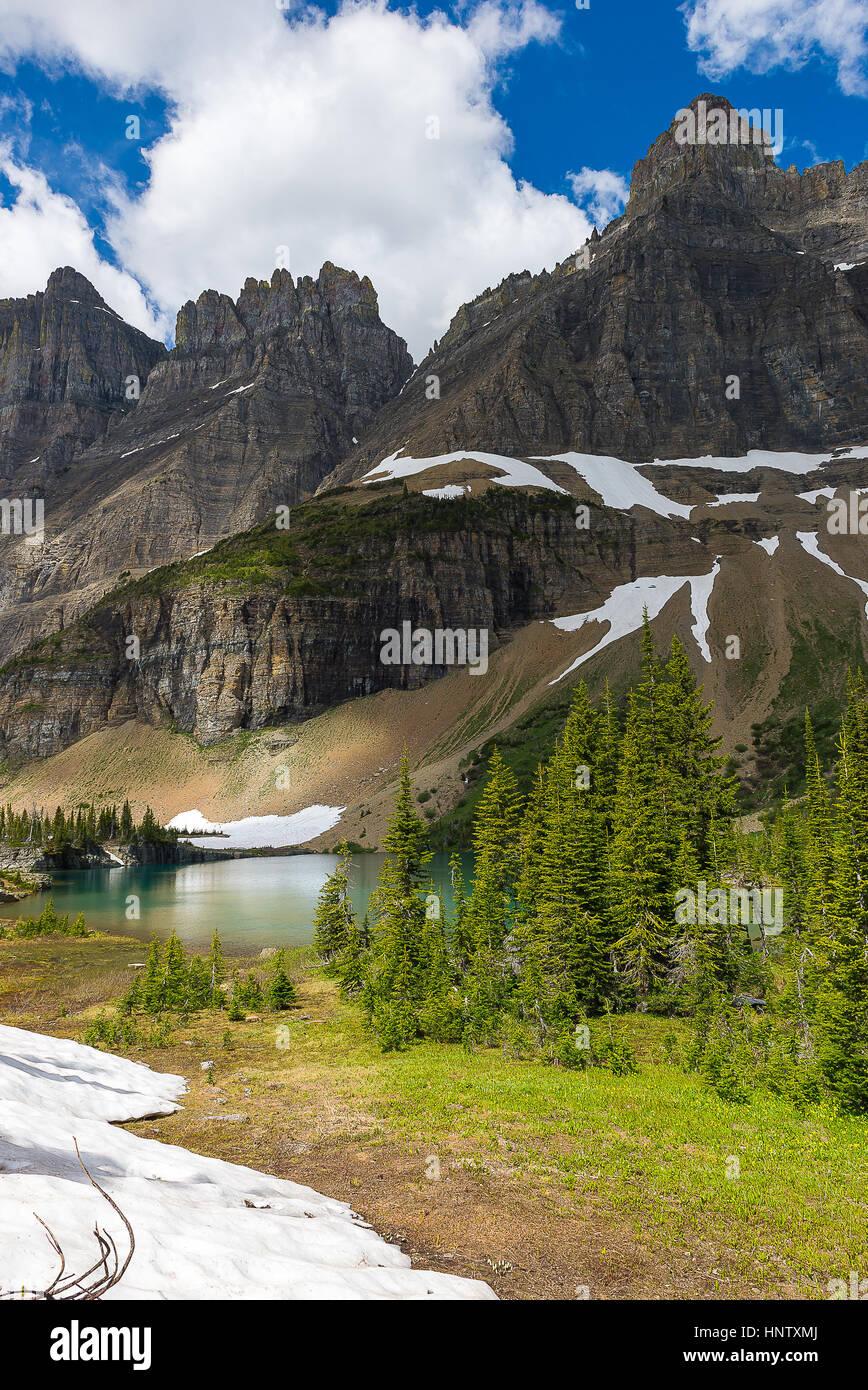 Bella fotografia landscpae nel Glacier National Park Montana Foto Stock