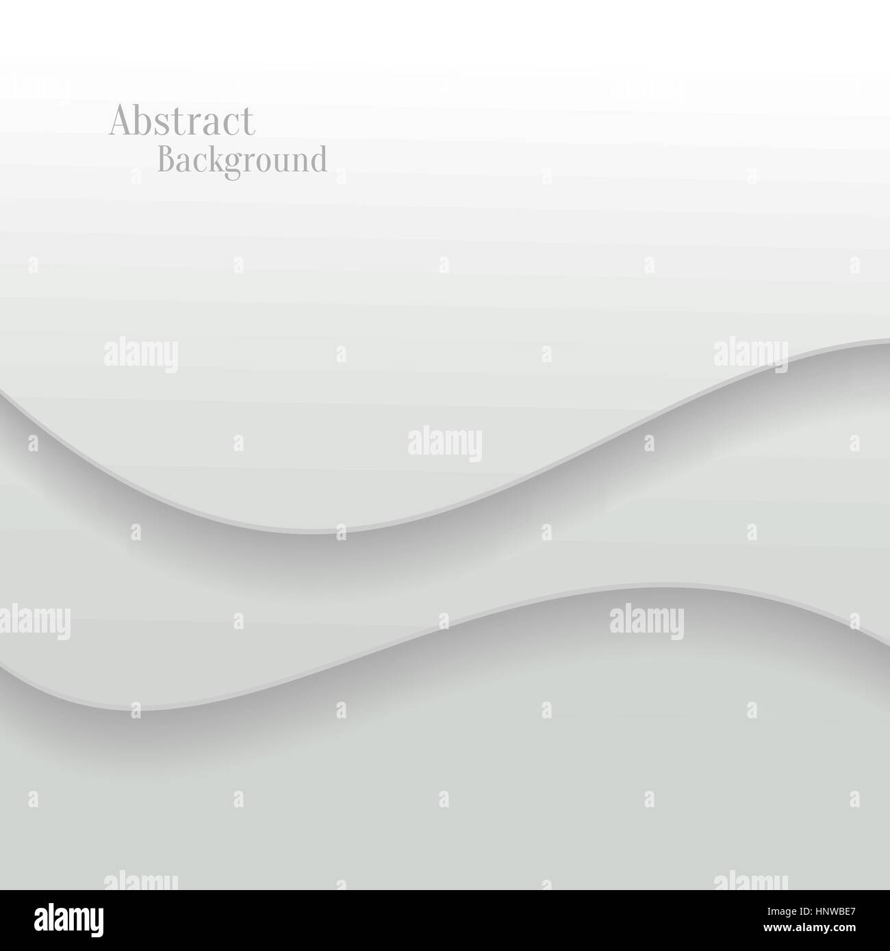 Abstract bianco sfondo vettoriale con onda strati di carta Illustrazione Vettoriale