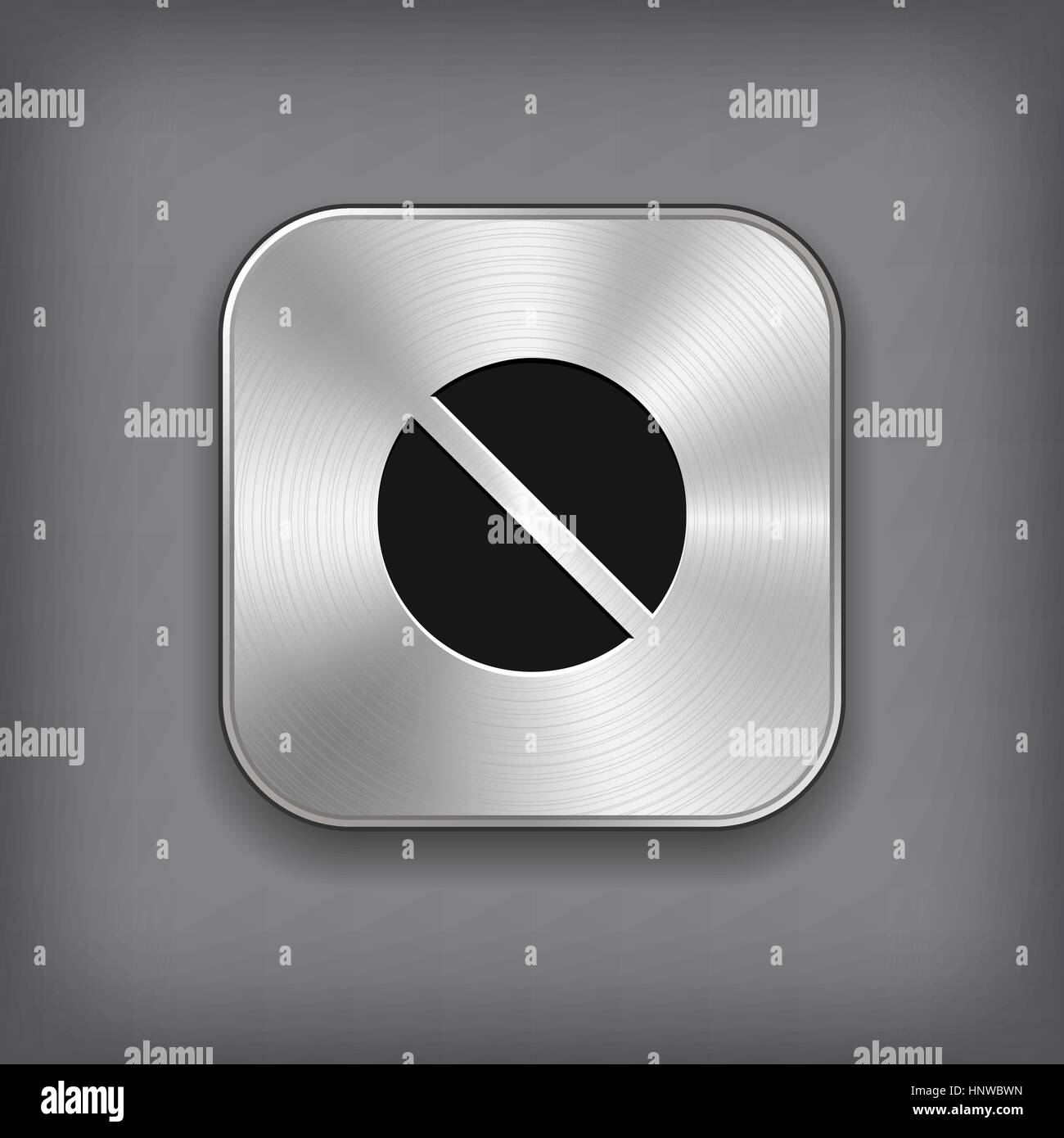 Medicina pillola icona - vettore app in metallo con il pulsante ombra Illustrazione Vettoriale
