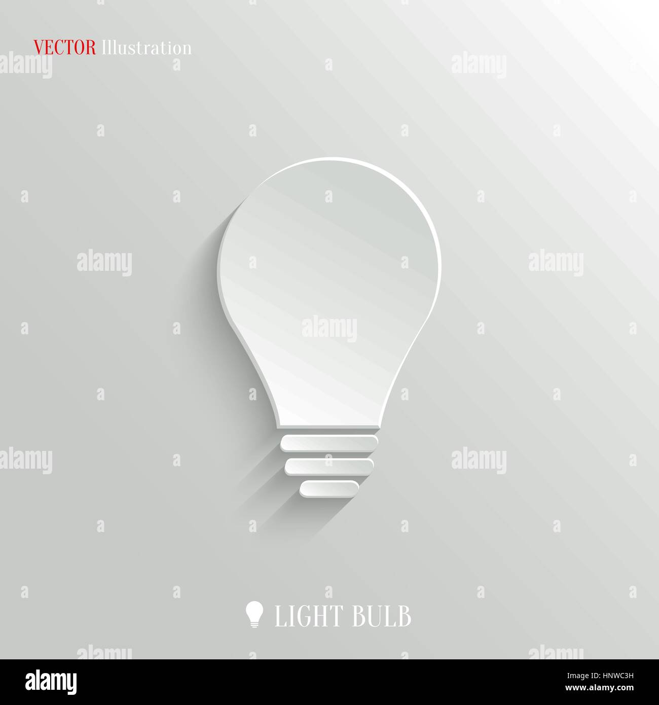 Icona della lampadina - vettore illustrazione web, facile incolla per qualsiasi sfondo Illustrazione Vettoriale